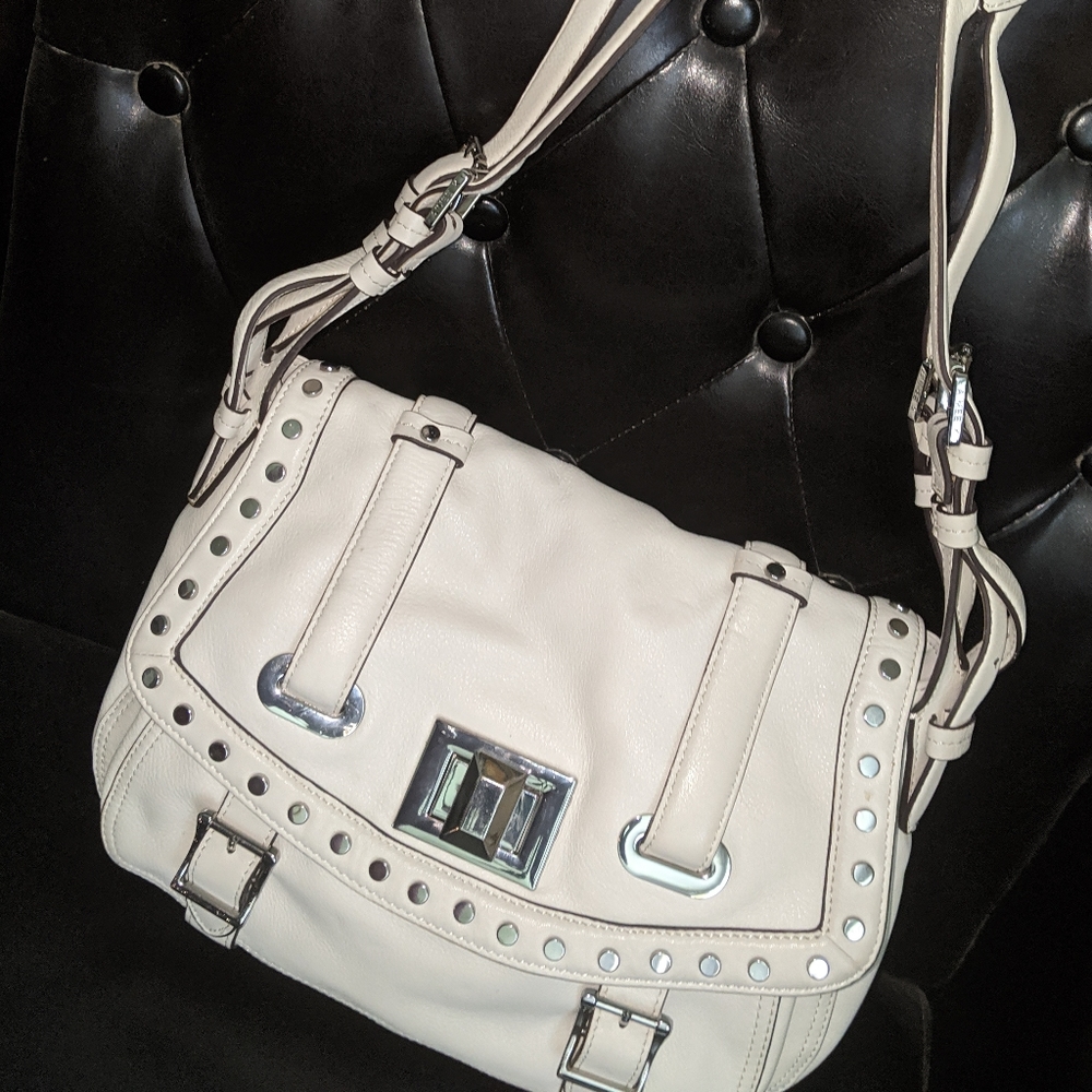 Aimee Kestenberg off-white leather shoulder bag